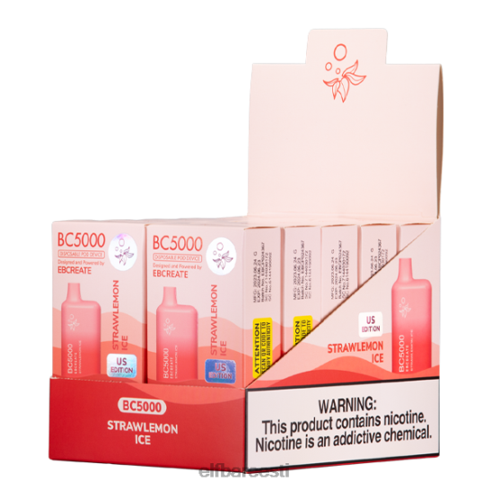 ZH4NX51 ELFBAR strawlemon ice bc5000 tarbija - 40mg - üksik