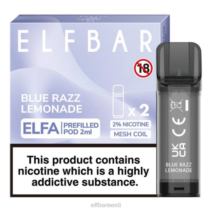 elfbar elfa eeltäidetud kaun - 2ml - 20mg (2 pakki) 46F6R105 banaan