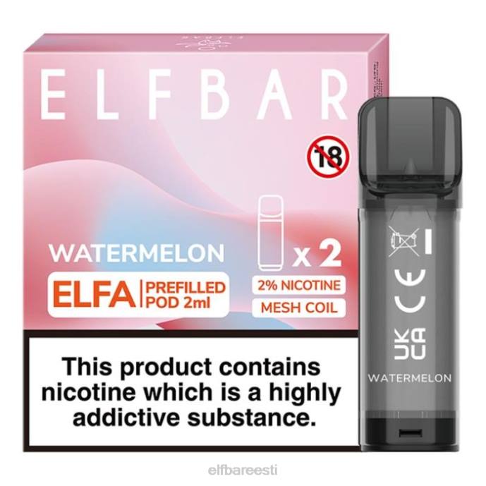 elfbar elfa eeltäidetud kaun - 2ml - 20mg (2 pakki) 46F6R113 kirsikoola