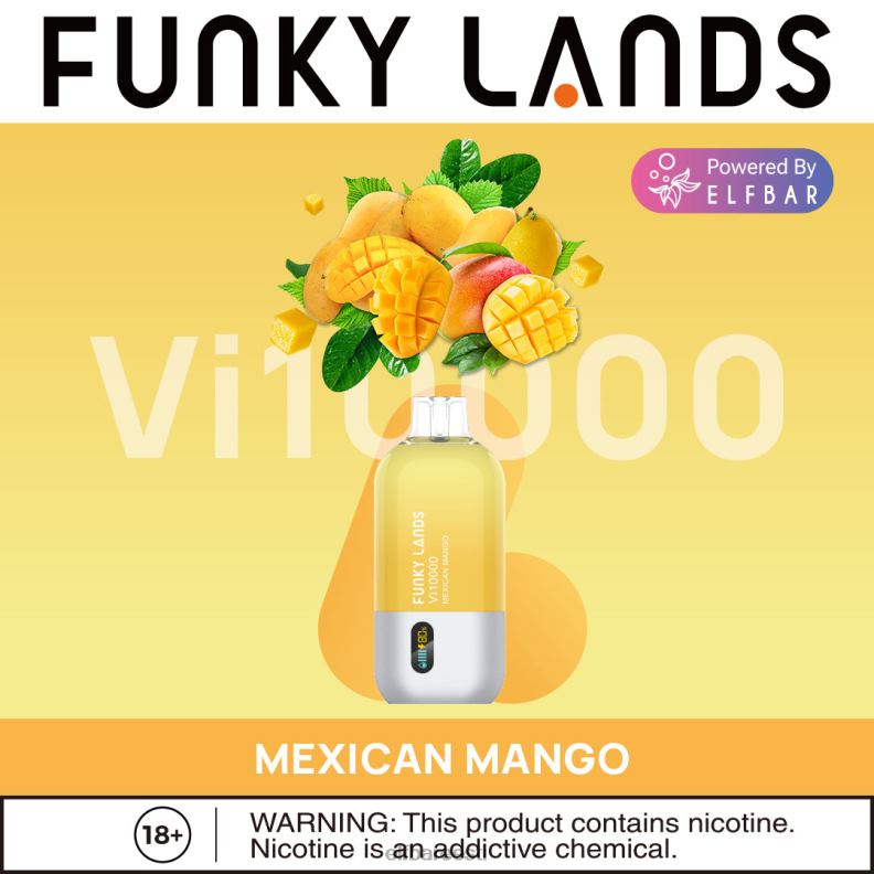 24H0X157 ELFBAR Funky Lands parima maitsega ühekordne vape vi10000 tippmüük mehhiko mango