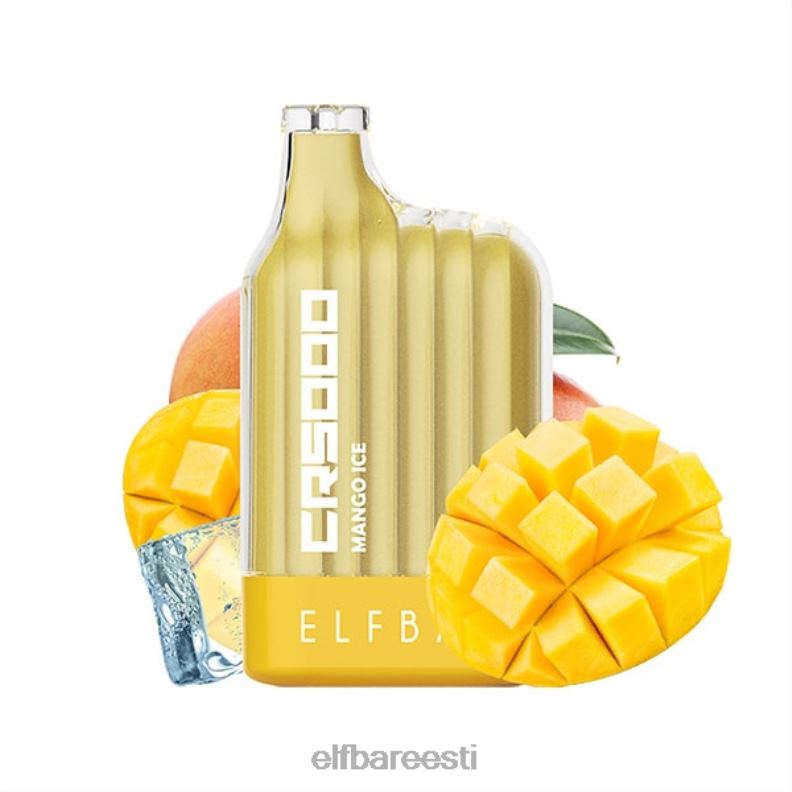 24H0X22 ELFBAR parima maitsega ühekordne vape cr5000 jääsari mango jää