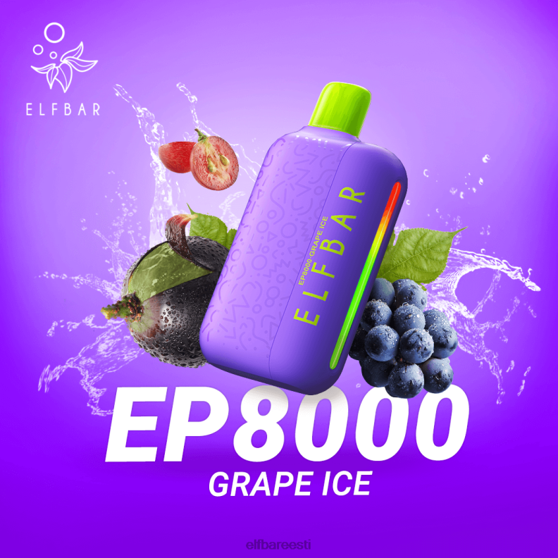 24H0X57 ELFBAR ühekordsed vape uued ep8000 pahvid viinamarja kirss
