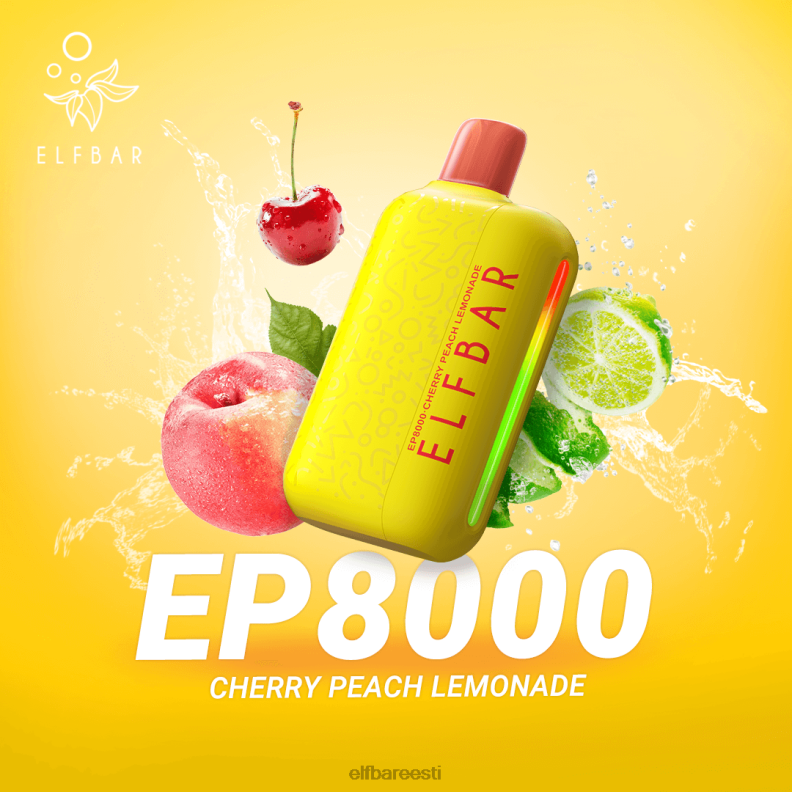 24H0X58 ELFBAR ühekordsed vape uued ep8000 pahvid kirsi virsiku limonaad