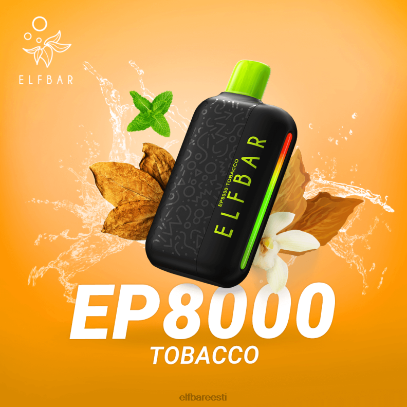 24H0X61 ELFBAR ühekordsed vape uued ep8000 pahvid tubakas