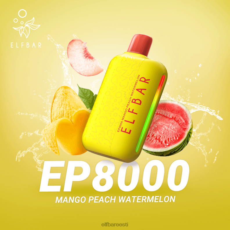 24H0X68 ELFBAR ühekordsed vape uued ep8000 pahvid topelt mango