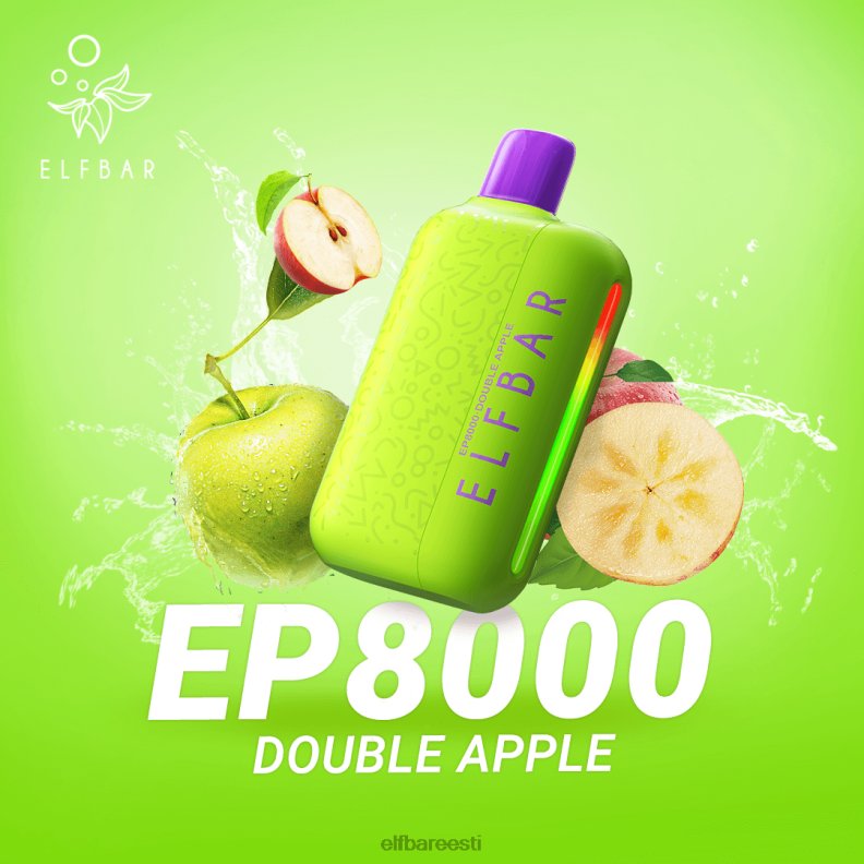 24H0X72 ELFBAR ühekordsed vape uued ep8000 pahvid kahekordne õun