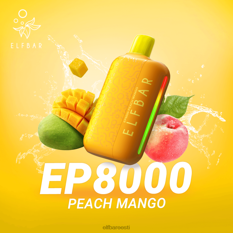 24H0X74 ELFBAR ühekordsed vape uued ep8000 pahvid virsiku mango